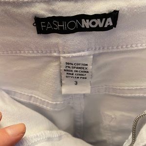 White Fashion Nova Jeans NWOT